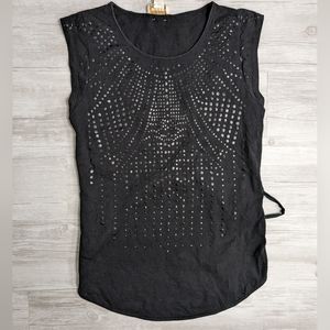 Y2K Diesel Tank w Partial Open Back and Wetlook Print